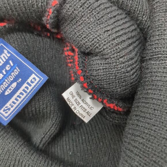 Tabasco Beanie Hat Red OS Stretch Fit Embroidered Knitted Paramount Apparel - Picture 9 of 9